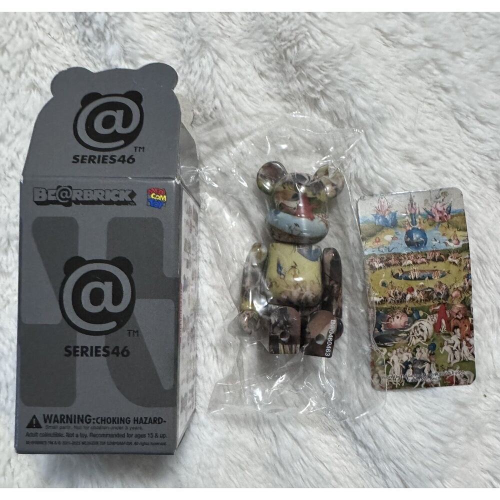 Bearbrick Series 46 Sonic The Hedgehog 100% Medicom Open Box & Card Sealed Clear